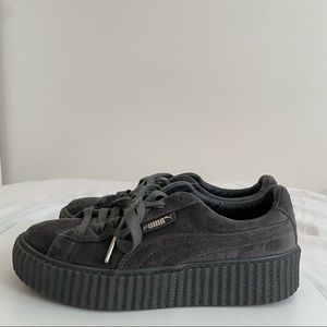 Fenty x Puma velvet platform creepers by Rihanna